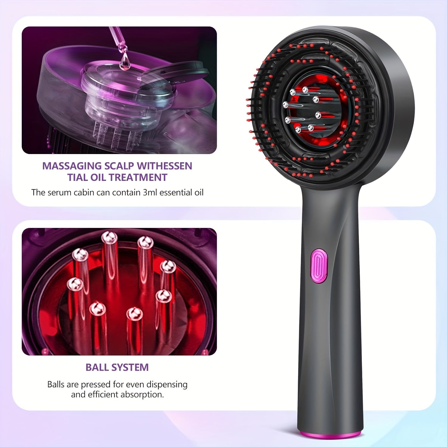 Electric Scalp Massaging Brush Cordless Kerrastaz