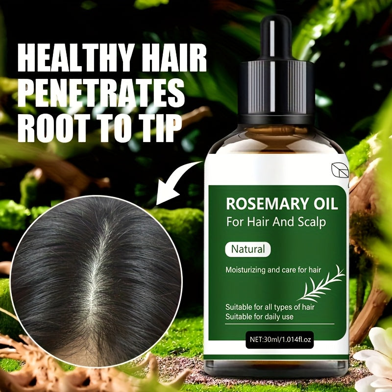 Rosemary Hair Oil Care, Makes Hair Look More Beautiful and Smooth Kerrastaz