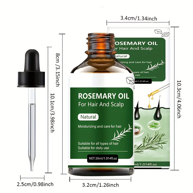 Rosemary Hair Oil Care, Makes Hair Look More Beautiful and Smooth Kerrastaz