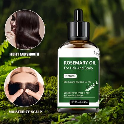 Rosemary Hair Oil Care, Makes Hair Look More Beautiful and Smooth Kerrastaz